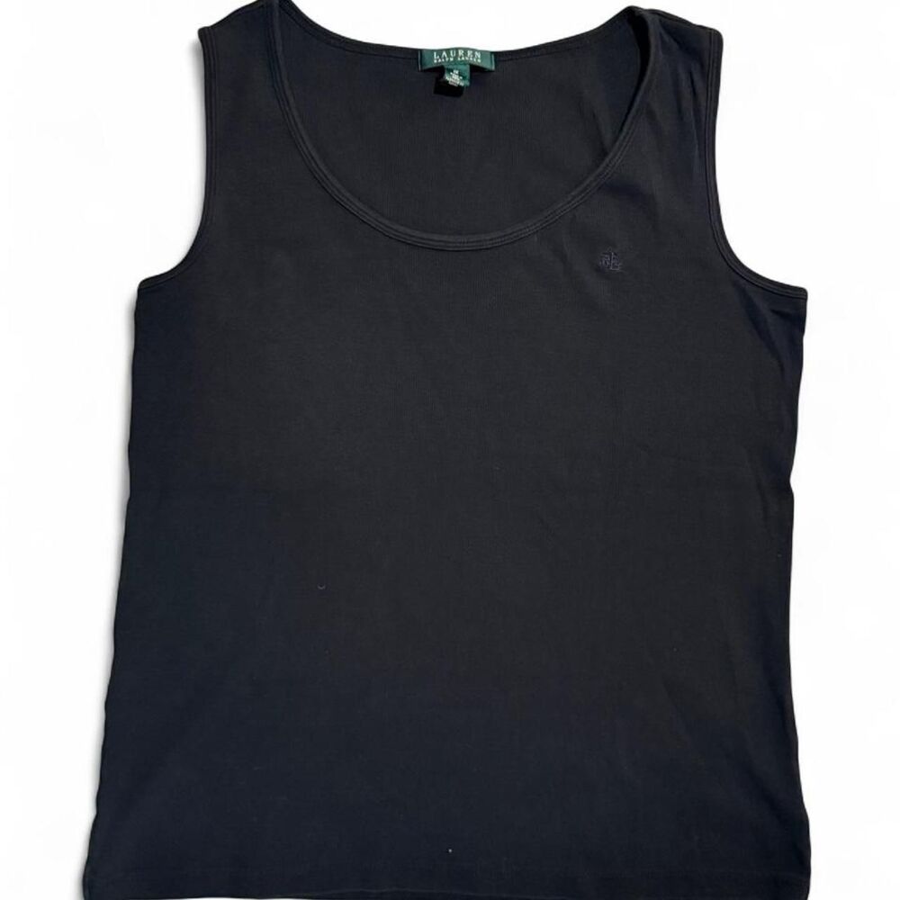 Lauren Ralph Lauren Ribbed Scoop Neck Tank Top
